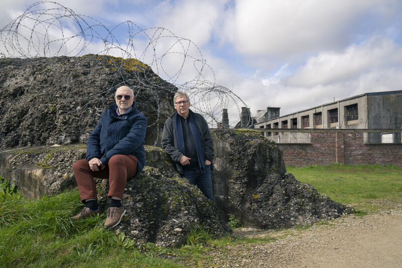 Henri Heimans en Dirk Verhofstadt in Fort van Breendonk
