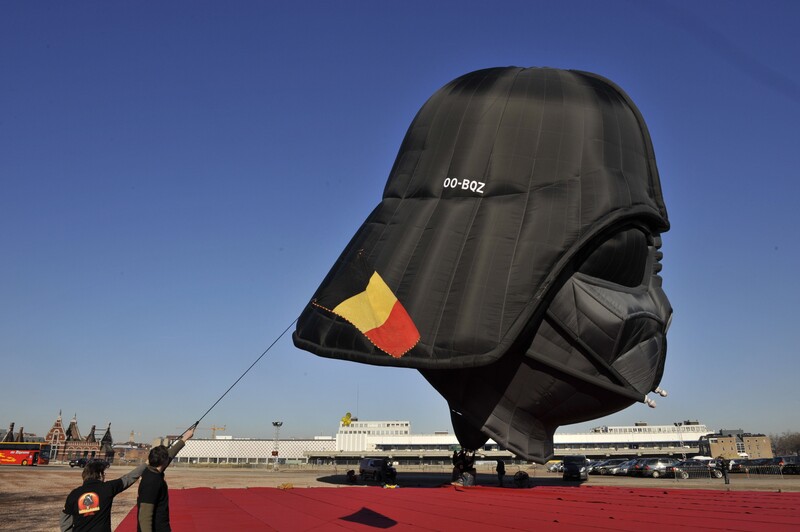 Luchtballon in de vorm van Darth Vader Star Wars sciencefiction