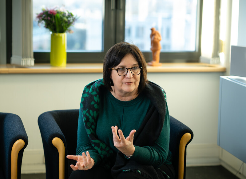 Ann Vermorgen, voorzitter van het ACV