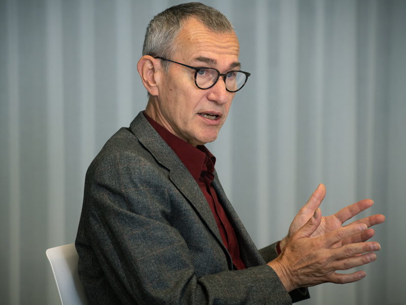 Portret van Minister van Sociale Zaken Frank Vandenbroucke