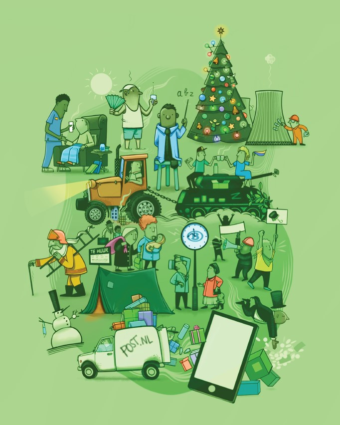 Illustratie jaaroverzicht