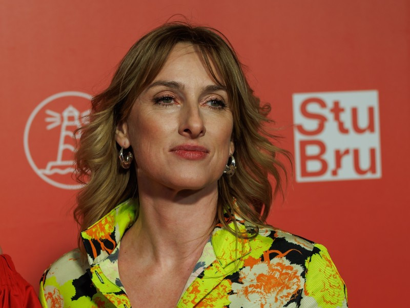 Ruth Becquart op de rode loper van het filmfestival Oostende