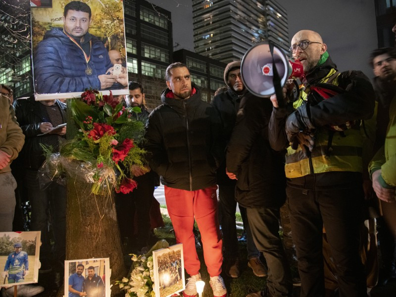 Herdenking overleden fietskoerier Brussel