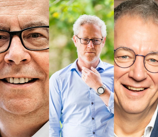 Marc Leemans ACV, Peter Wouters beweging.net en Luc Van Gorp CM