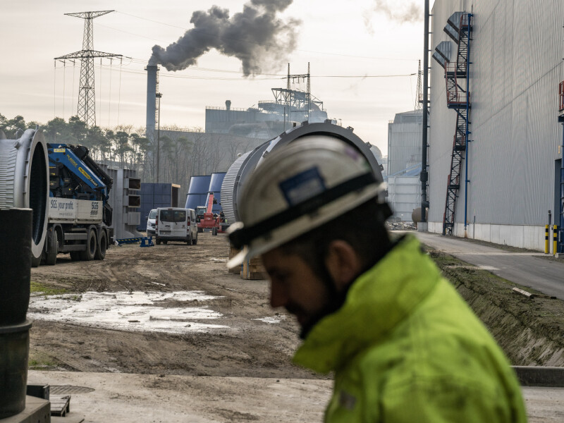 Arbeider op industriële site