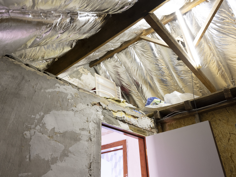 Foto van huis in renovatie