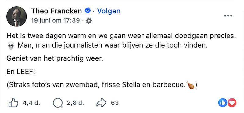 tweet theo francken