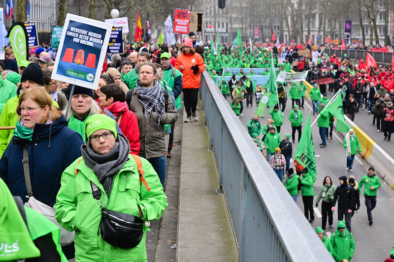 Manifestatie Brussel 13 februari 2025