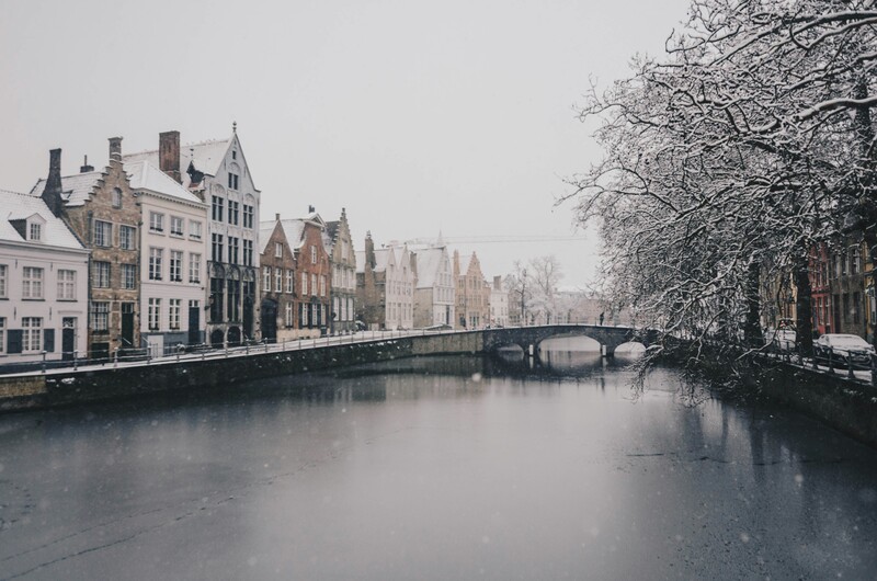 Brugse reien in de sneeuw