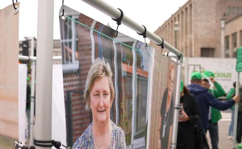 actie dag van de schoonmaak in Brussel