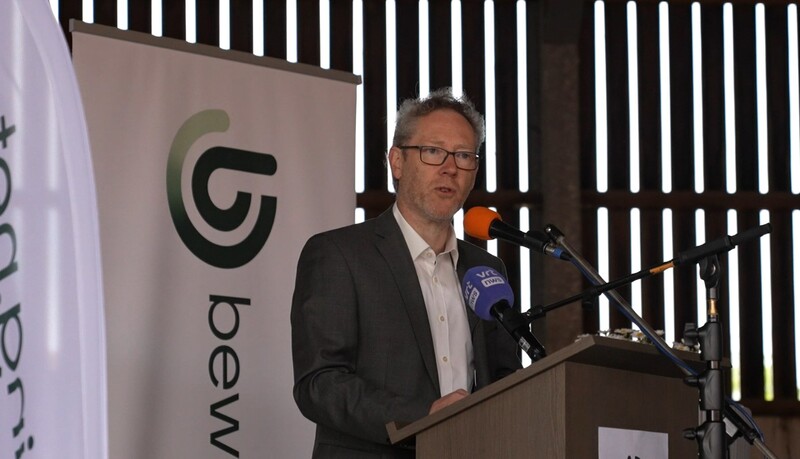 Peter Wouters houdt een toespraak ter gelegenheid van Rerum Novarum.